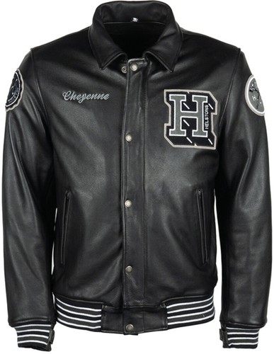 Veste cuir moto helstons - cuir, de