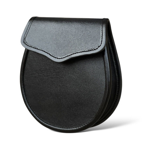 Sporran cuir noir - sporran,