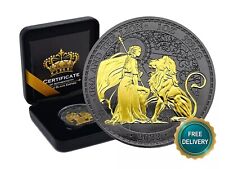 2022 1OZ Silver Saint Helena Una Lion Gold Black Empire Ruthenium ONLY 500pc 175