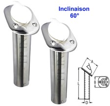 Porte Canne Angle 60° à