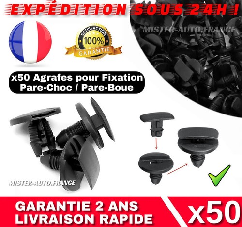 Agrafe fixation pare choc - 50,