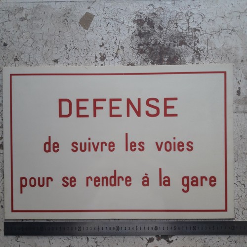 Ancien panneau signalisation