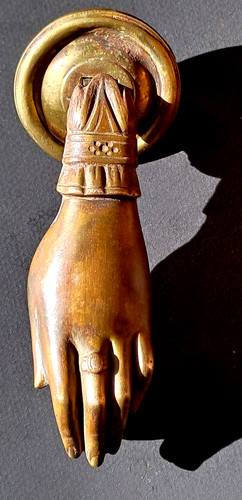 Bronze ancien heurtoir - ancien,
