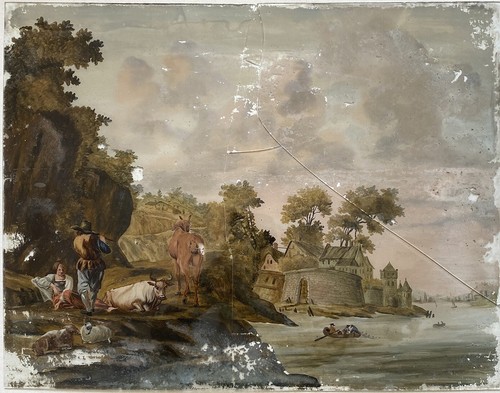 Peinture ancienne 1800 - peinture,