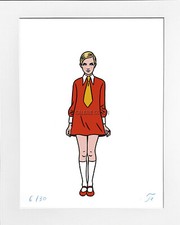 Floc'h • "Supermodel Twiggy" Estampe pigmentaire Numérotée signée limitée 30 ex