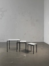 1950 3 GIGOGNE MODERNIST BASS TABLES Guariche ARP Motte Alain Richard