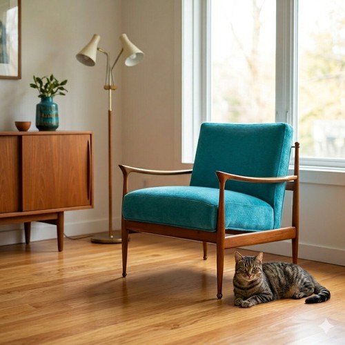 Fauteuil vintage teak - fauteuil,