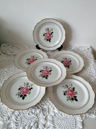 Anciennes assiettes plates - 6,