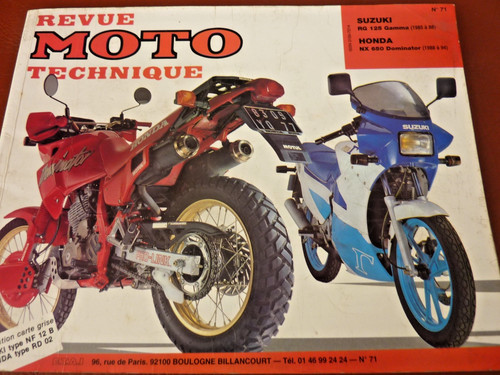 Revue moto technique rmt - technique,