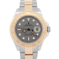 Rolex Yacht-Master 40mm Slate REHAUT Two-Tone 18K Yellow Gold Steel Watch 16623