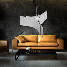 Luminaire Suspendu Lumière pour Salle à Manger Lampe Métal Blanc E27 Hauteur