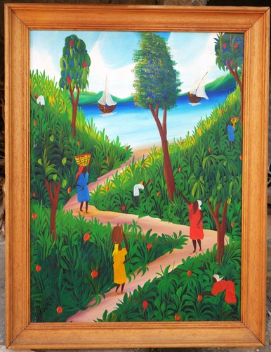 Tableau haïtien signé - tableau,