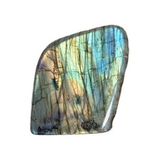 Bloc Labradorite extra forme libre toute polie 1 kg / 11 x 9 x 4,5 cm Madagascar