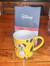Walt Disney The 101 Dalmatians Yellow Mug, Cartoon NEW