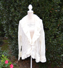 Pull gilet veste femme blanc