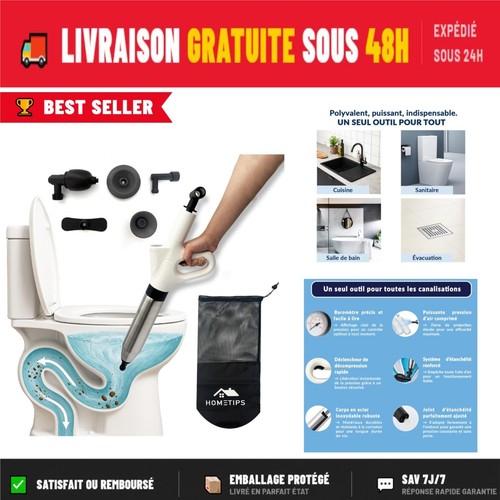Déboucheur toilette air - déboucheur, à