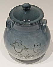 OZIK Poteries du Der Pretty blue sandstone spice pot chick decor 17 cm