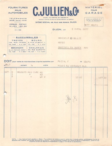 1937 fournitures pour - 1937,