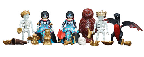 Playmobil squelette roi reine