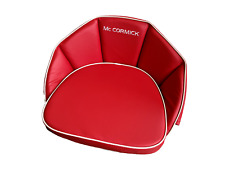 COUSSIN DE SIÈGE TRACTEUR MCCORMICK - BRODE - ROUGE