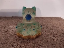 Statuette vintage chat en