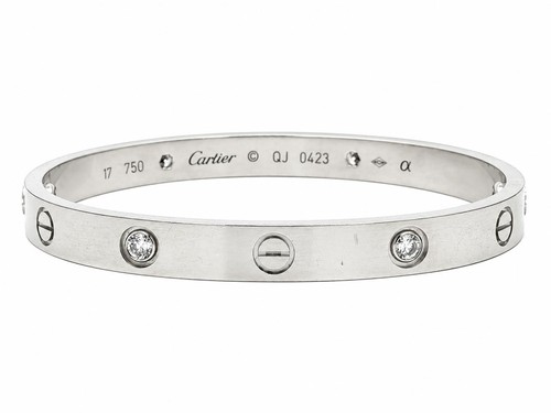 Vintage cartier 18k white - cartier,