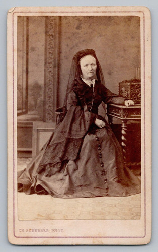 Cdv 1870 femme frêle tenue - cdv,