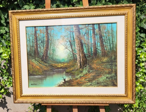 Signed painting landscape