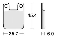 Plaquette Frein SHERCO (HRD)