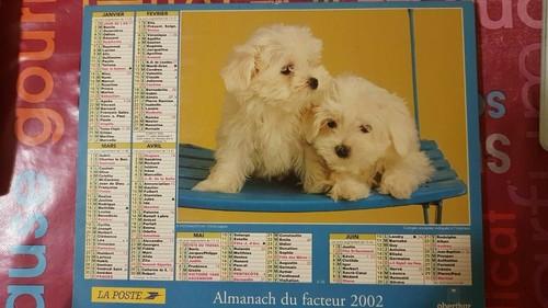 Calendrier poste - de,