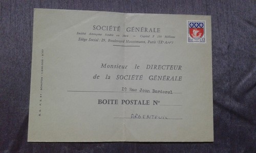 Enveloppe années 1960