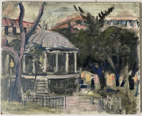 Tableau école paris huile - école, paris,huile