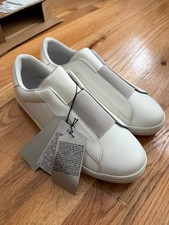 MUJI labo leather Court Sneaker Japan - UNISEX - WHITE 9US 27CM