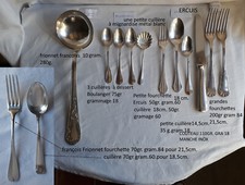 Lot de métal argenté 13