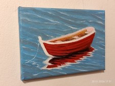 Bateau cadre moderne peint à