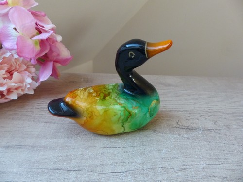 Figurine canard résine - canard, en