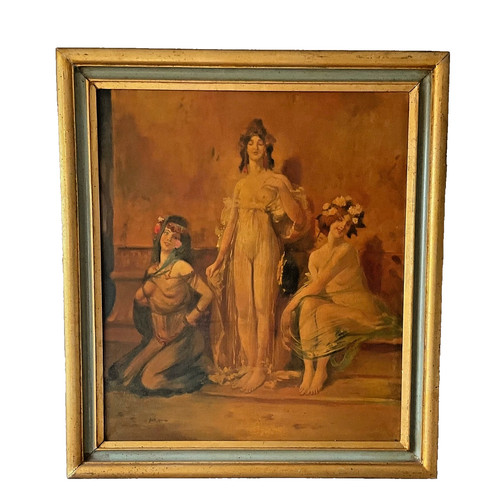 Grand tableau orientaliste - tableau,