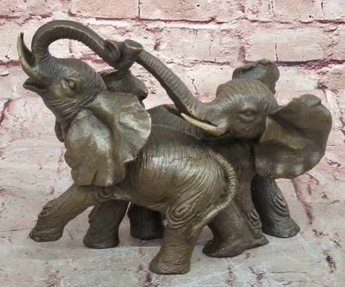 éléphant famille bronze - Éléphant,