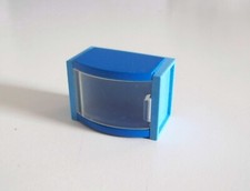PLAYMOBIL (R823) FASHION STORE - Blue Modular Block Furniture Glass Door 5485