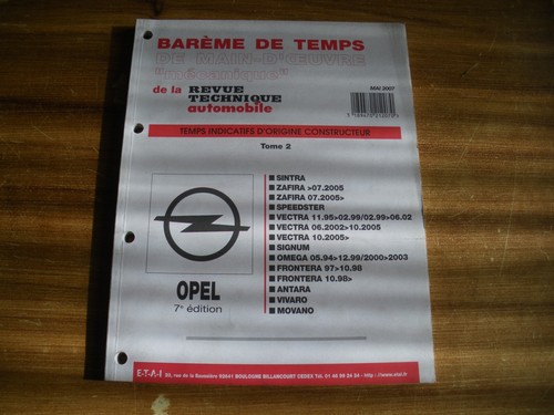 Revue technique bareme - revue, de