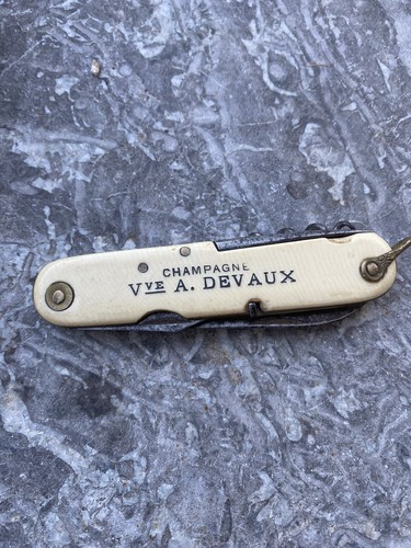 Ancien couteau pub champagne - couteau,