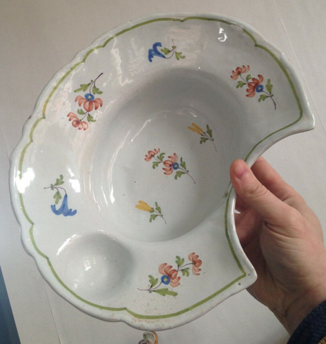 Beau plat barbe faience - plat, en
