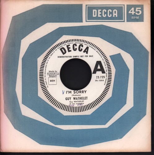 Guy wathelet sorry 7 - guy, 7"