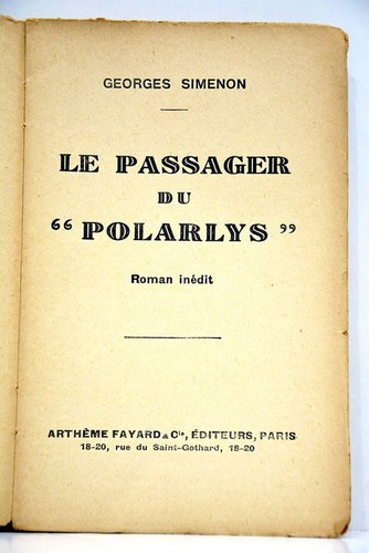 Simenon passager du - le,