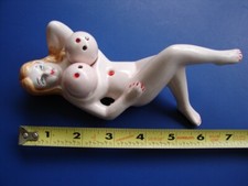 Vintage Naughty Naked Lady Boobs Breasts Salt Pepper Shakers Japan Full Body NOS