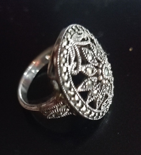 Bague argent massif avec - argent,
