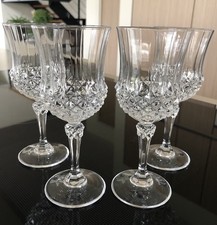 4 verres à vin rouge CRISTAL