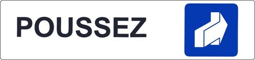 Autocollant sticker porte