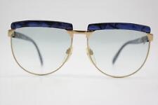 Lunettes Vintage Silhouette 6076 /20 Bleu Or Oval Cadre De Lunettes