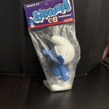 Figurine SCHTROUMPF TELECIP FIBA 1983 vintage smurf Peyo